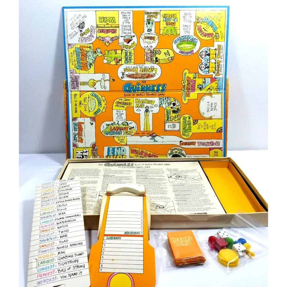 The Guinness Book Of World Records Game By Parker Brothers Complete Vintage